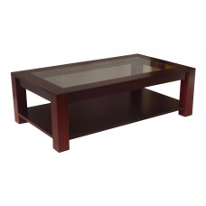 Milano Coffee Table with Wooden Shelf